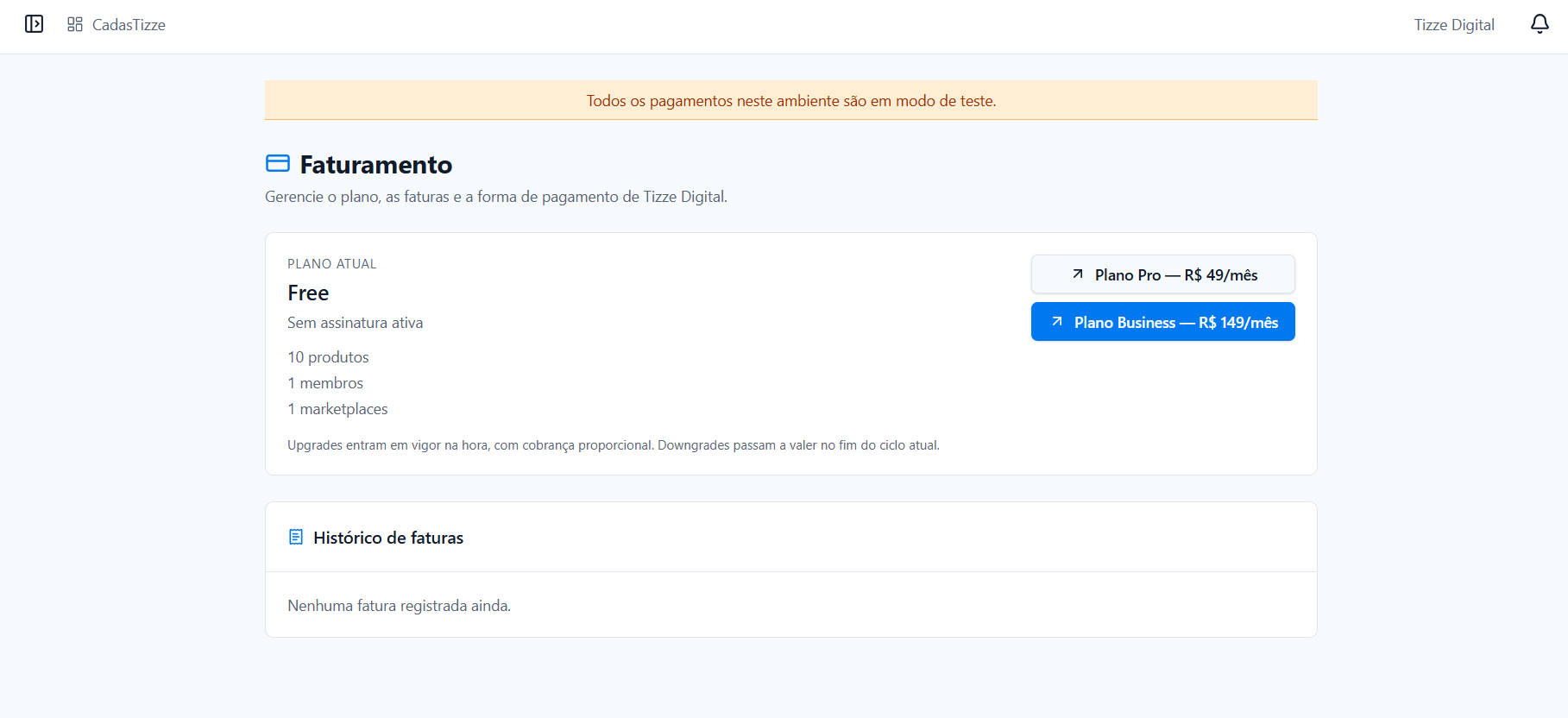 CadasTizze - Plataforma de gestão para marketplaces — imagem 7