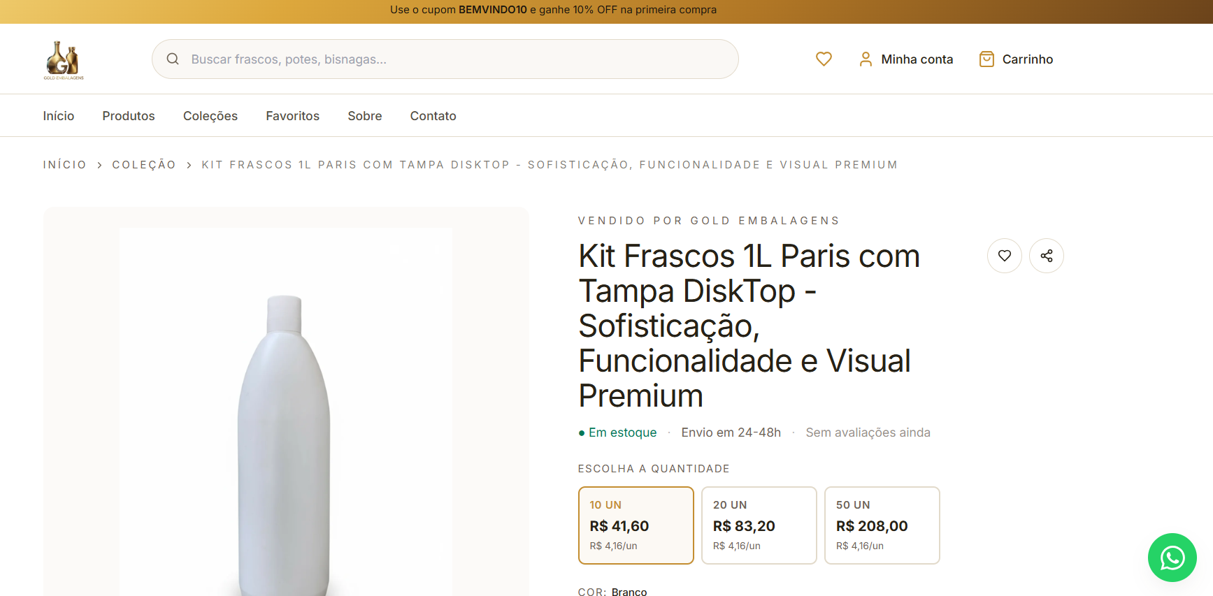 Gold Embalagens - Ecommerce — imagem 3
