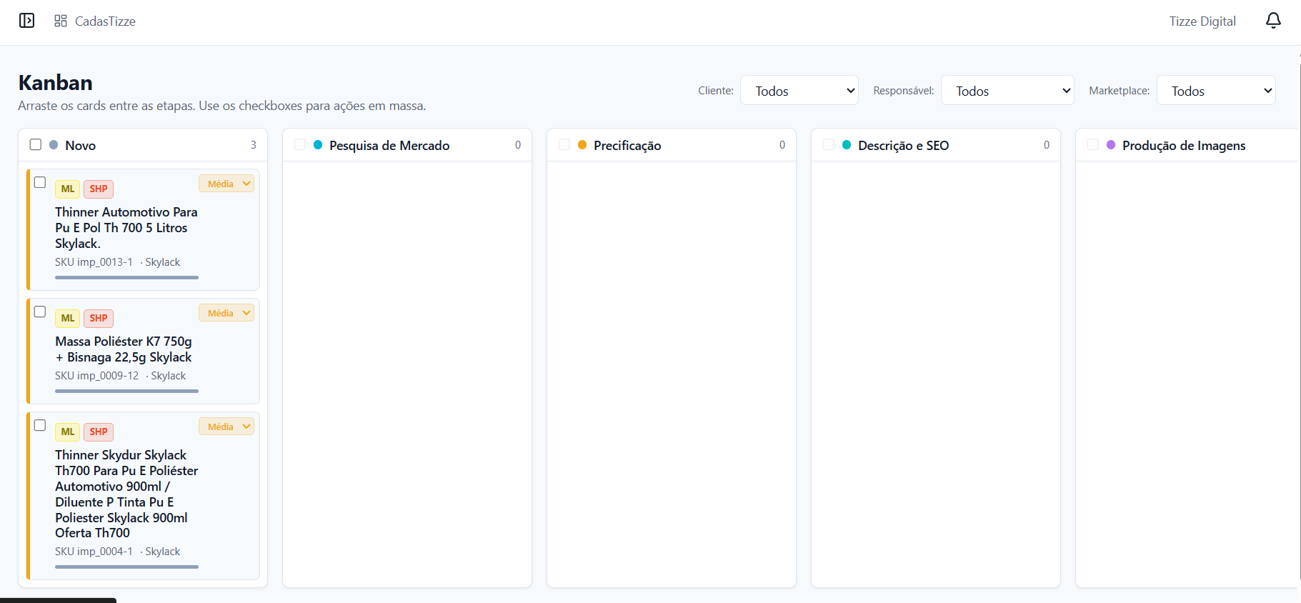 CadasTizze - Plataforma de gestão para marketplaces — imagem 3