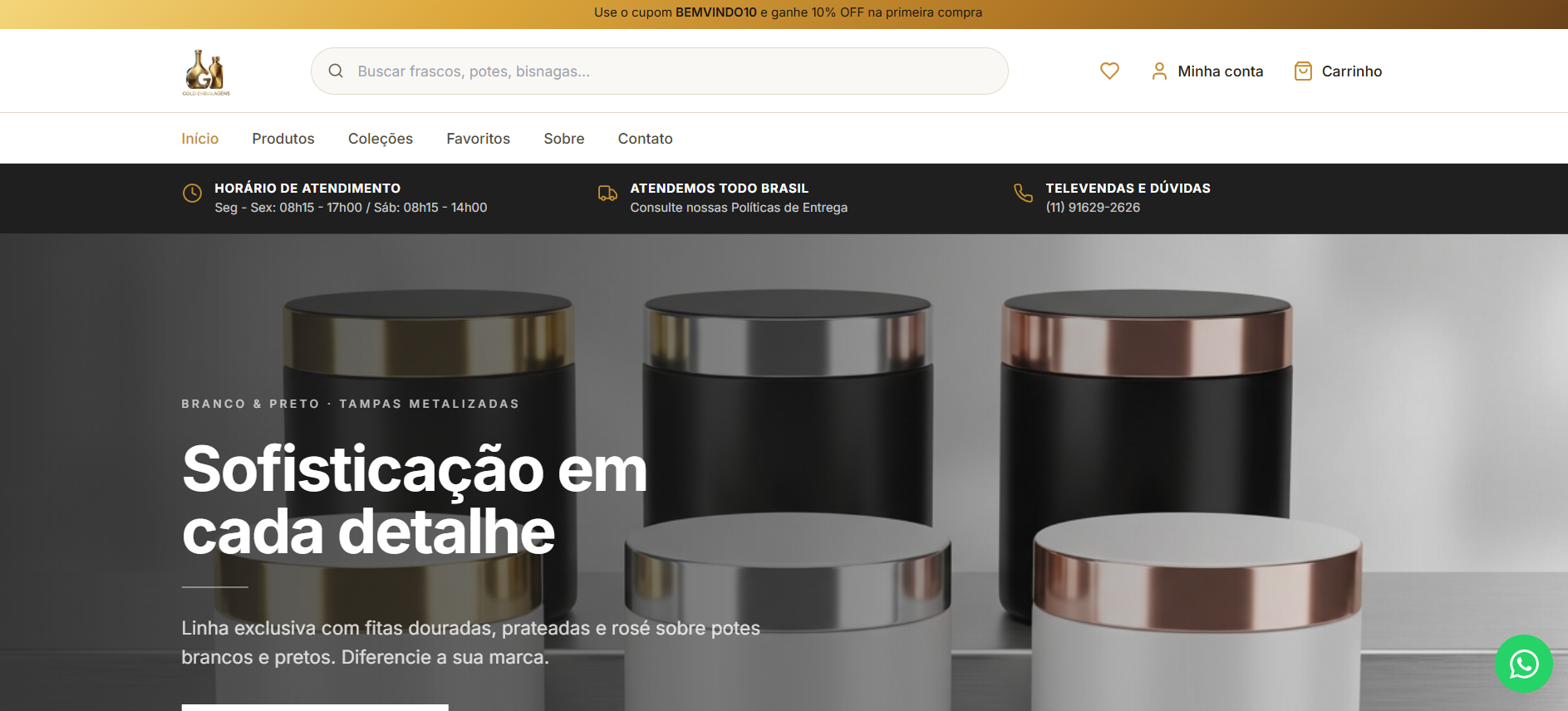 Gold Embalagens - Ecommerce — imagem 1