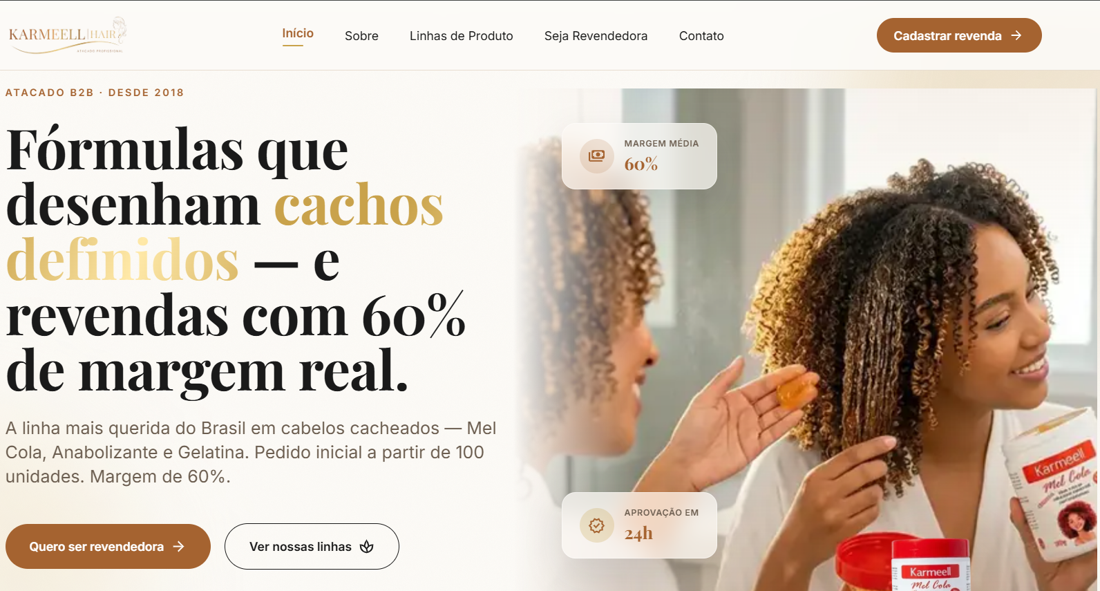 Karmell Hair - Institucional — imagem 1